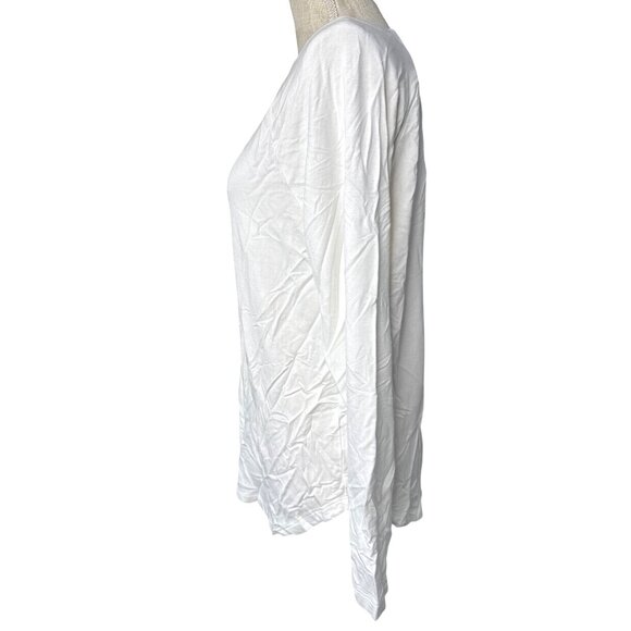 Cabi Womens Long Sleeve Top With V-Back & Contrast Stripe Detail M - Picture 3 of 9